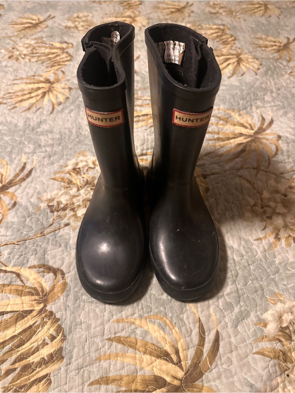Hunter Kids Black Classic Waterproof Rain Boots
